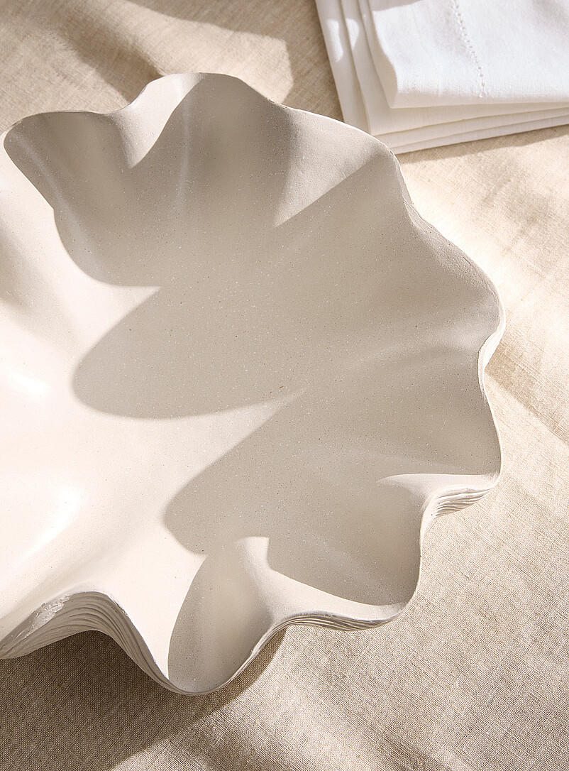 Textured waves rounded tray | Simons Maison | | Simons