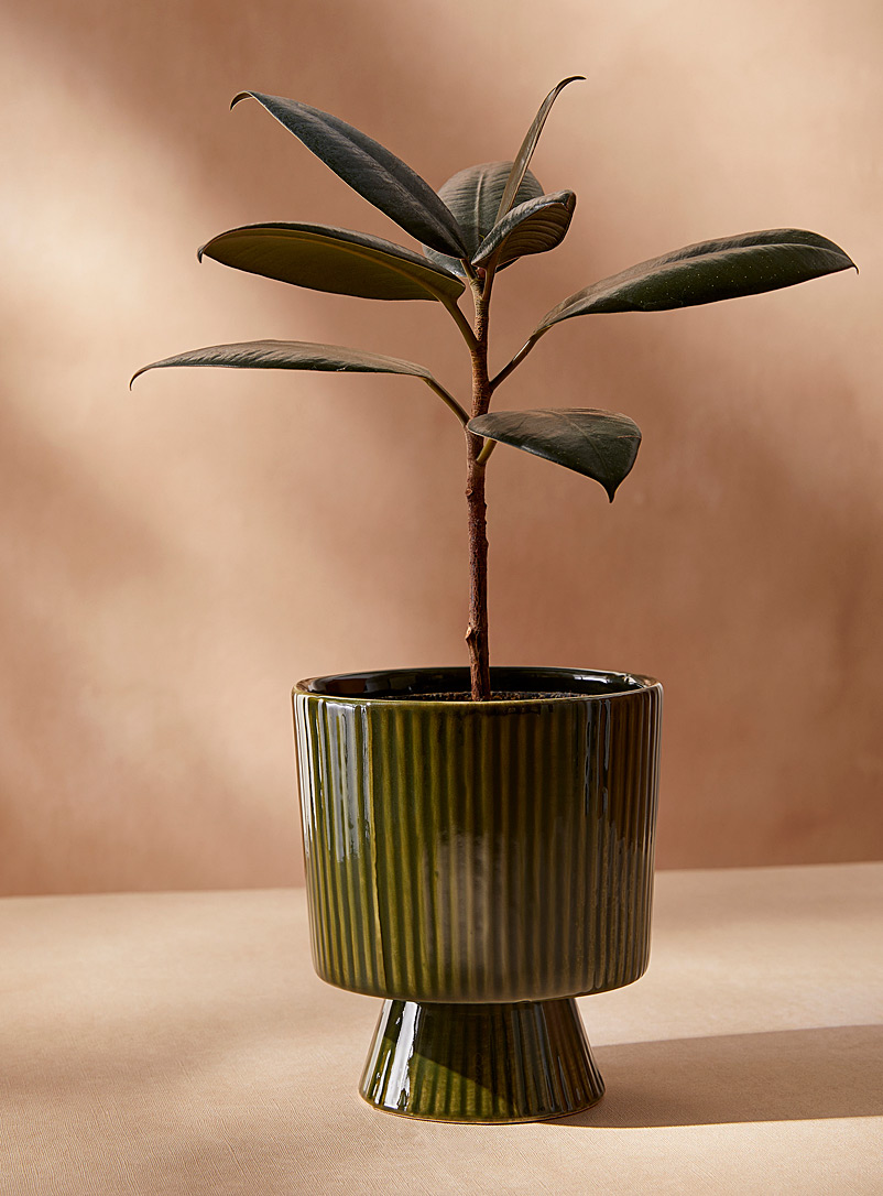 Grooved Footed Planter 4.75 In