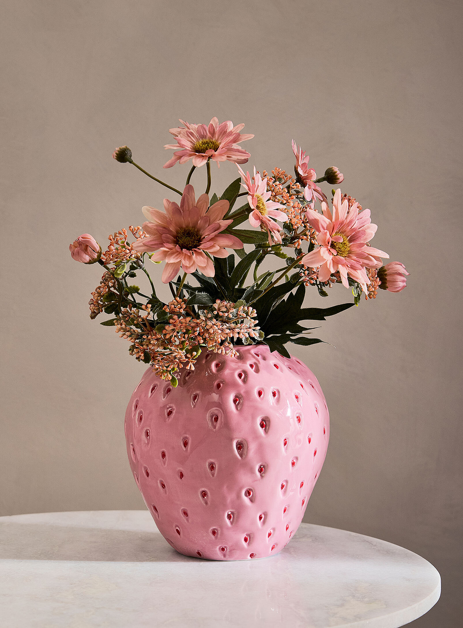Le vase fraise