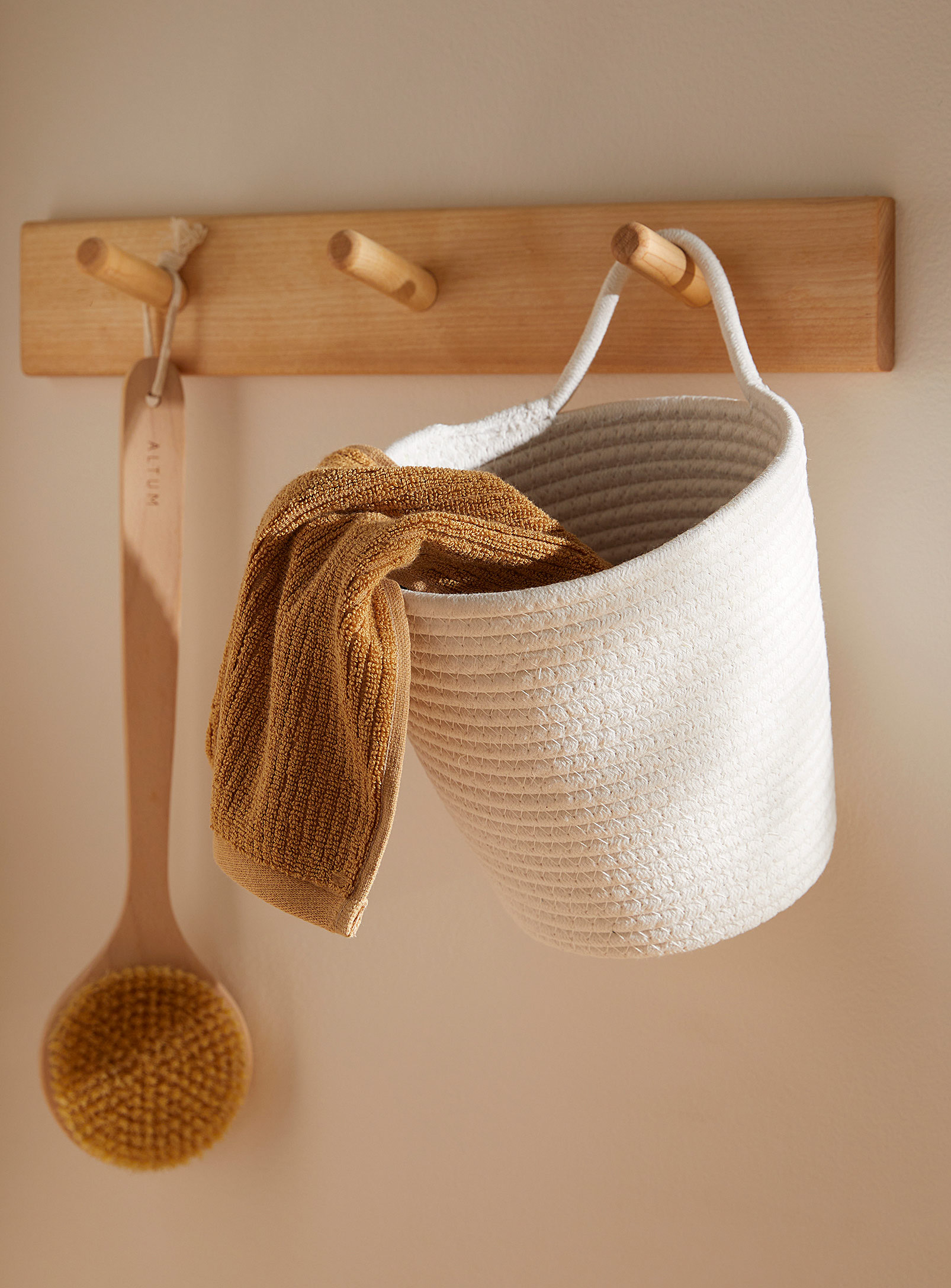 Simons Maison - Rolled rope wall basket