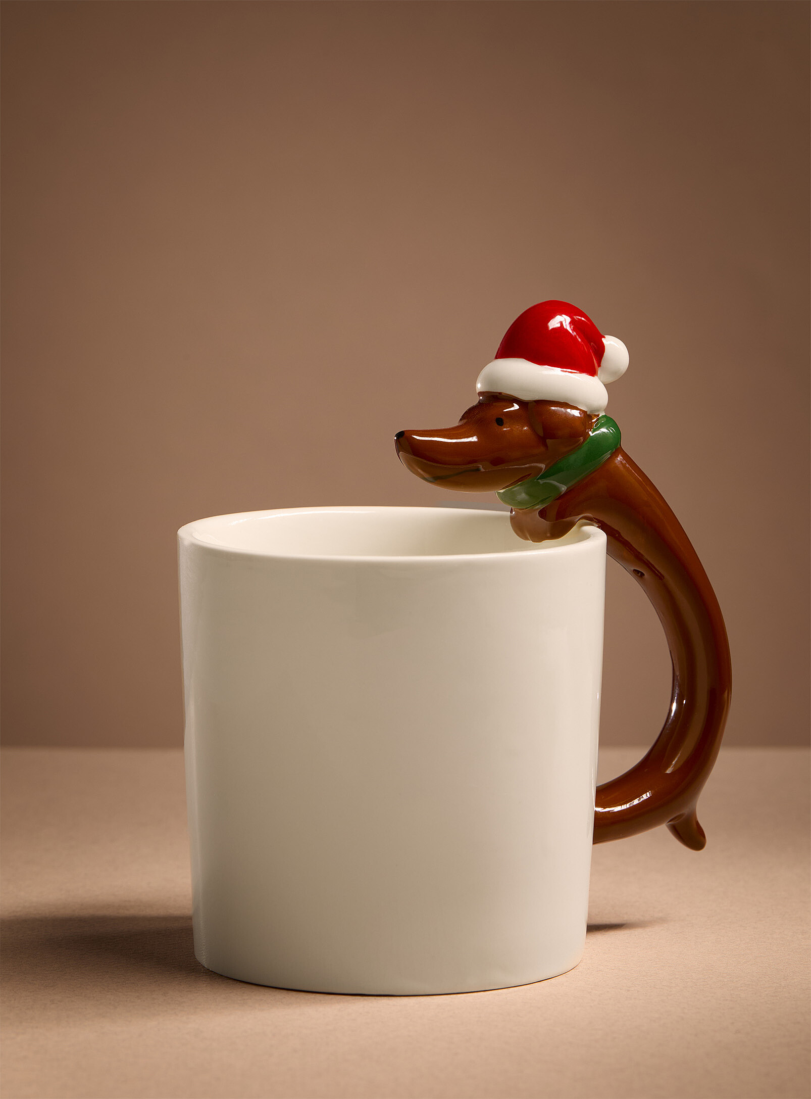 La tasse anse teckel festif