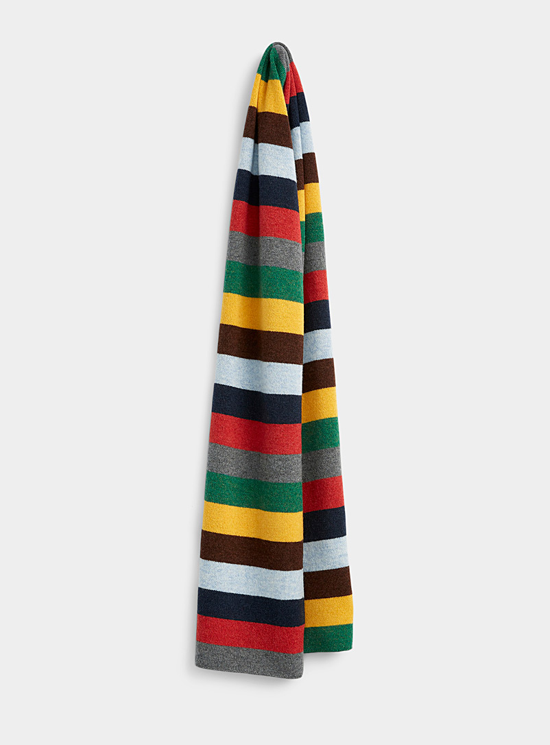 Le 31 Assorted Large candy stripe scarf for men