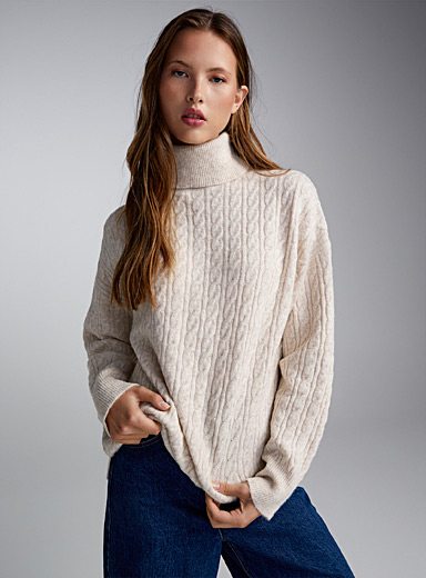 Small cables turtleneck sweater | Twik | Shop Women's Turtlenecks and ...