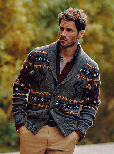 Men's Shawl Collar Sweaters | Simons US