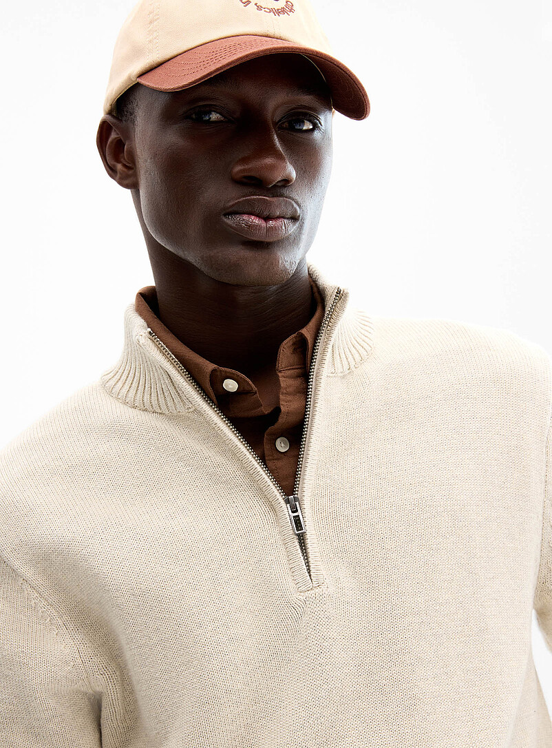 Minimalist zip-neck sweater | Le 31 | Shop Men's Turtleneck