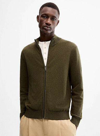 Le cardigan zipp&eacute; coton retransform&eacute;