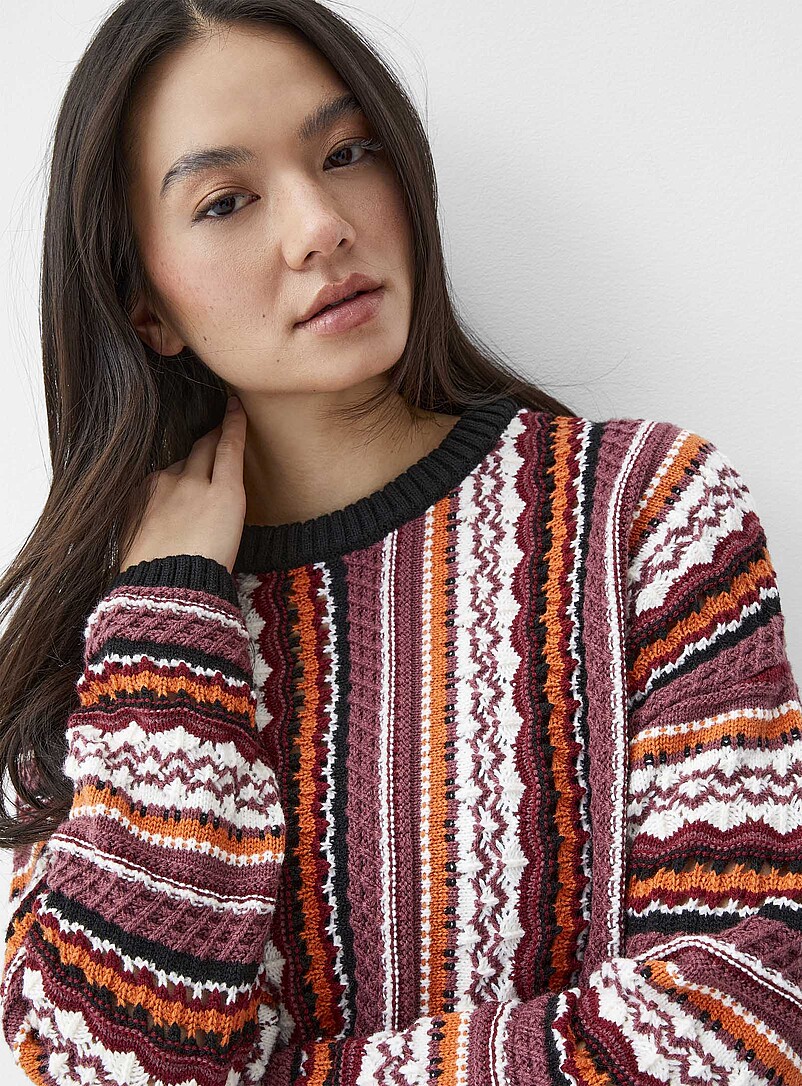 Mixed weave sweater | Twik | Stripes & Patterns | Simons