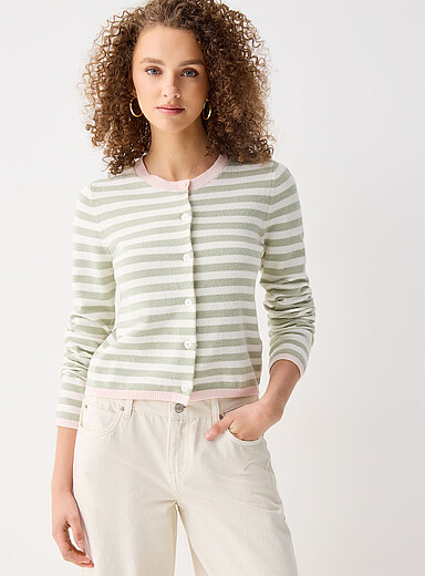 Multi-striped cardigan