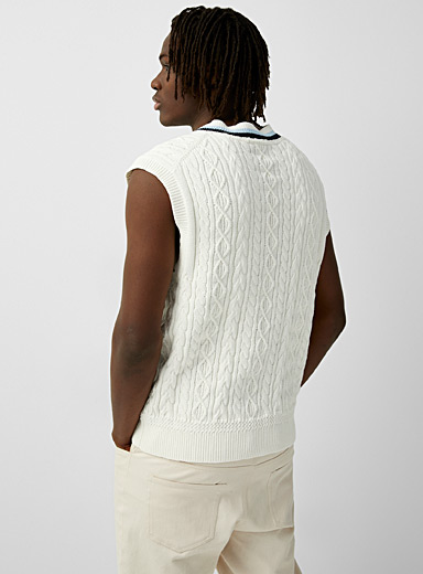 Tennis sweater vest | Le 31 | Mens 