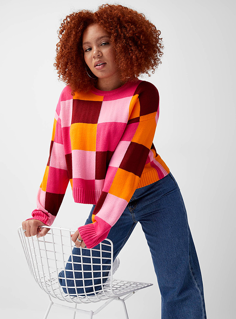 Large checked sweater | Twik | Shop 