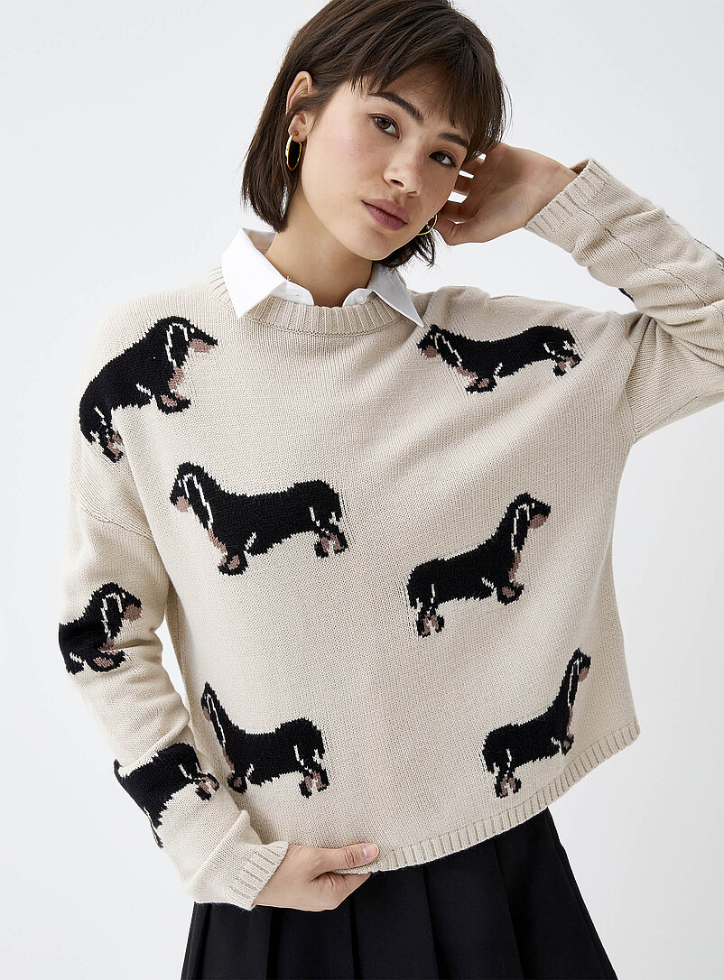 Picture Jacquard Sweater