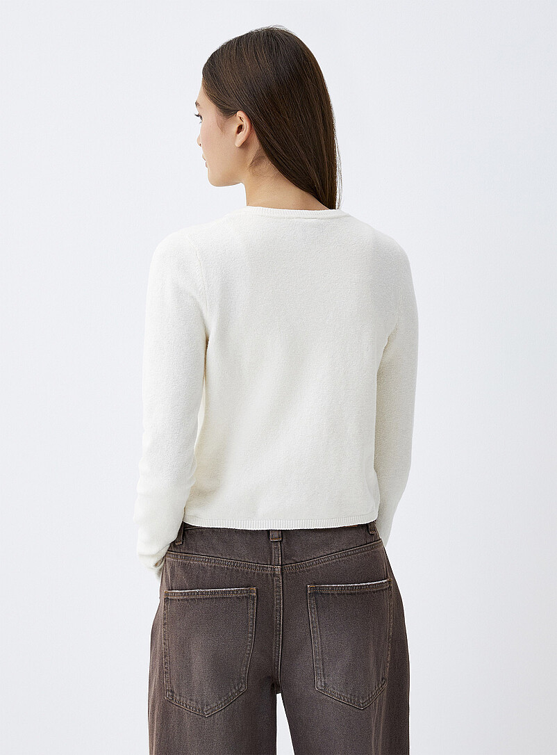 Boxy crew-neck cardigan product image 3