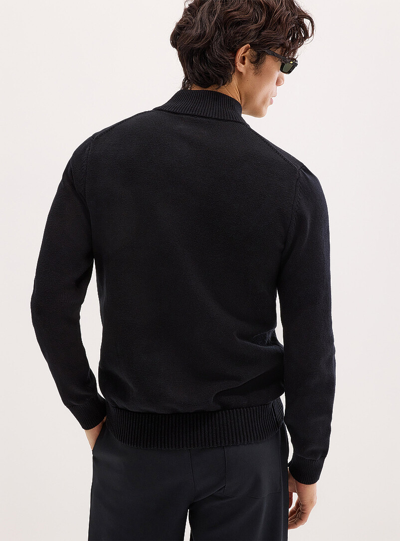 Reprocessed-cotton zipped cardigan product image 3