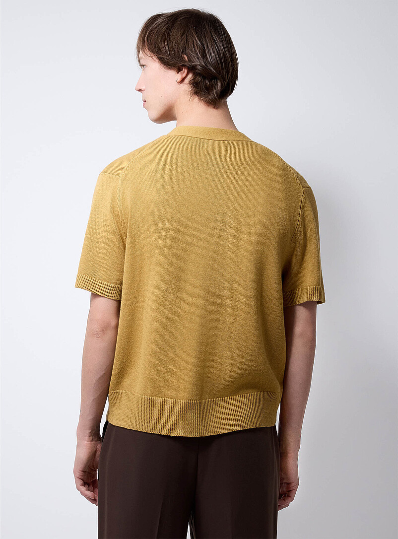 Linen knit short-sleeve cardigan product image 3