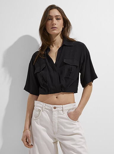 Blouse Blanche Transparente White House Black Market - Taille M - Occasion Très Bon État