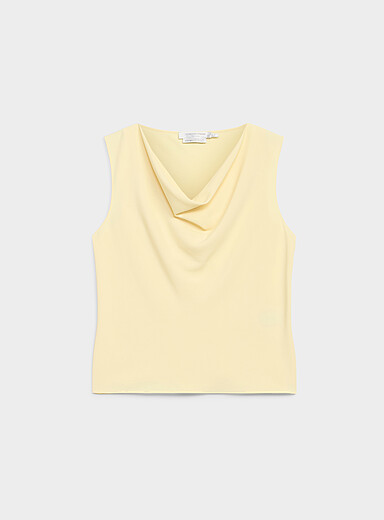 Cowl-neck flowy cami