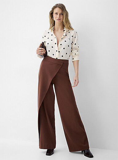 Le pantalon large style portefeuille