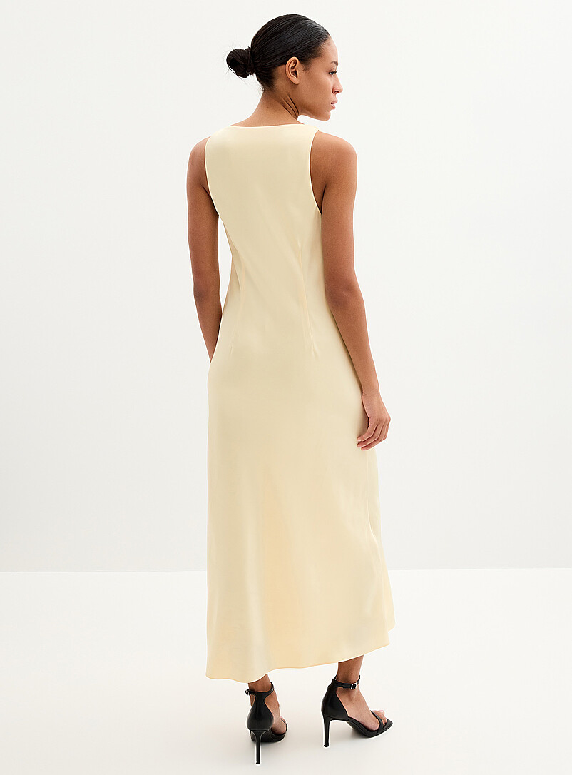 Contemporaine Baby Blue Satiny twisted-strap dress for women