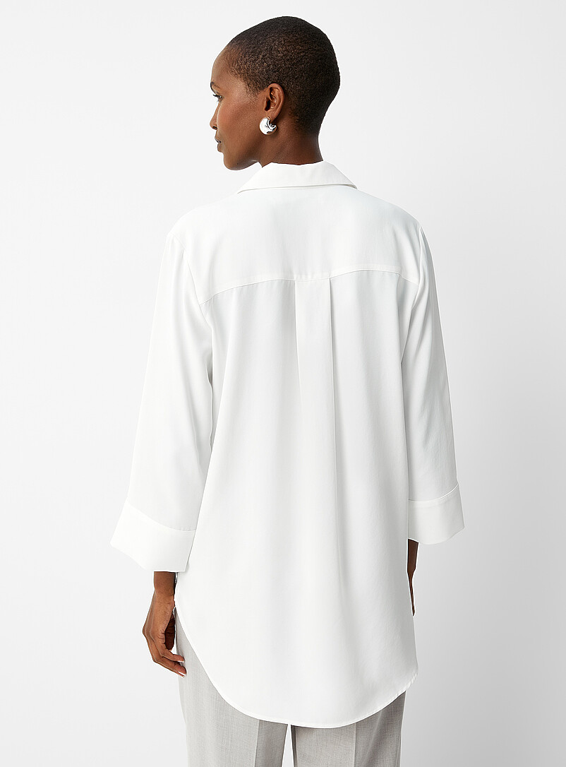 Contemporaine Light blue Flowy tunic blouse for women