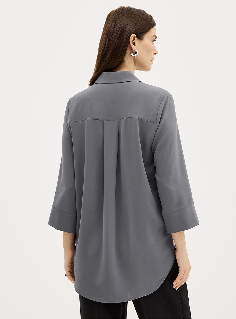 Contemporaine Light blue Flowy tunic blouse for women