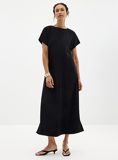 La robe maxi taille fronc&eacute;e