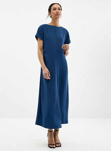 La robe maxi taille fronc&eacute;e
