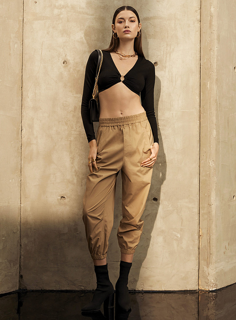 Crisp poplin joggers | Icône | | Simons