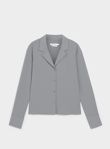 Fluid notched-collar shirt product image 2