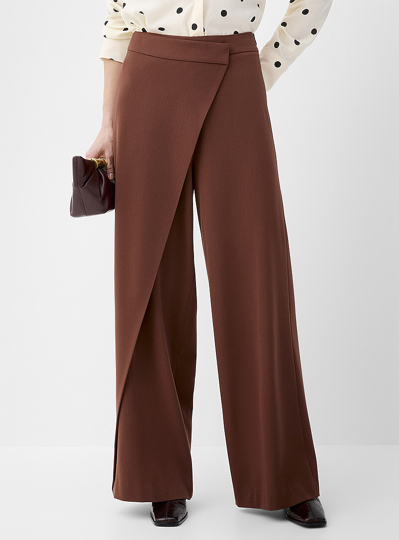 Wrap-style wide-leg pant product image 2