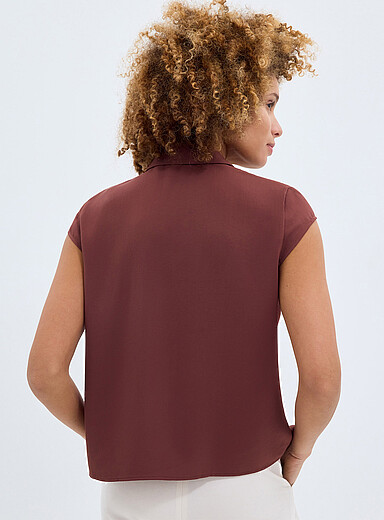 Silky cap-sleeve shirt product image 3