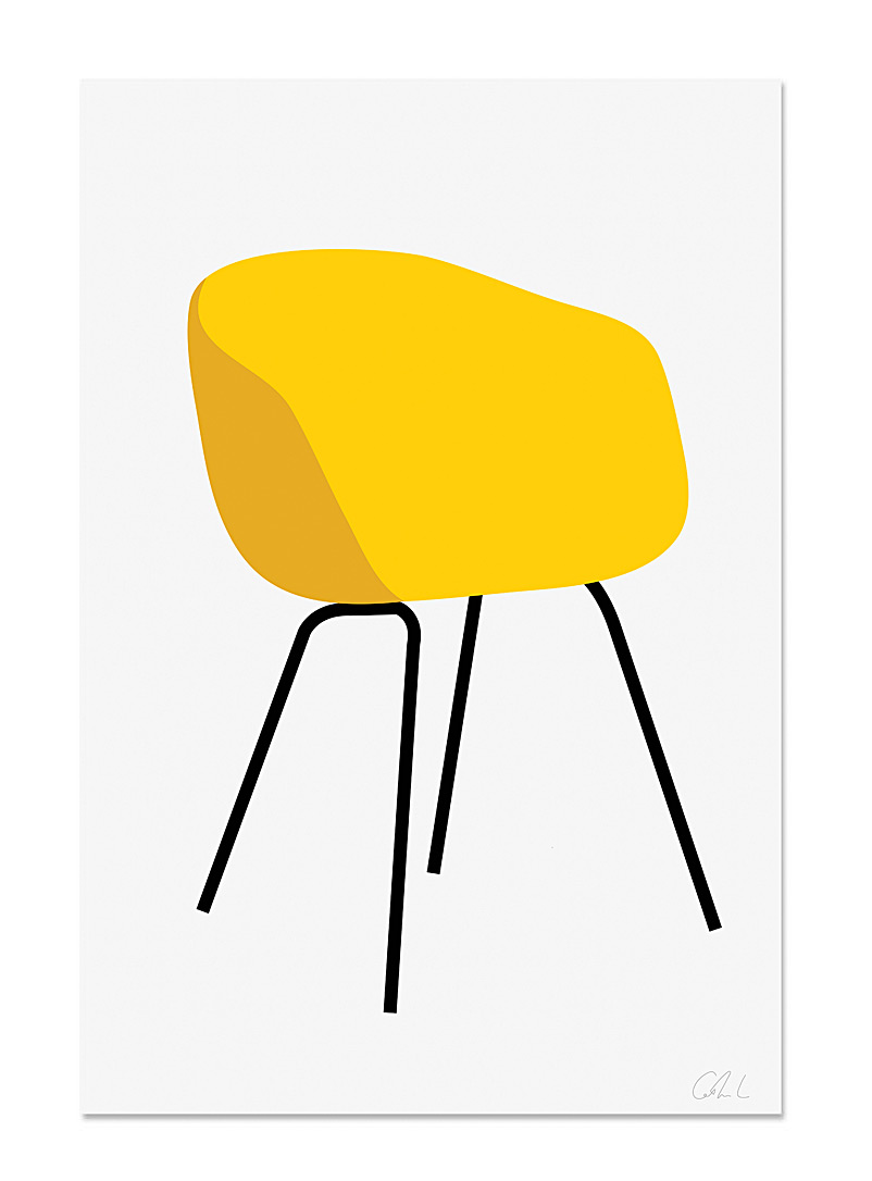 Catherine Lavoie: L'affiche La chaise 2 formats offerts Tangerine
