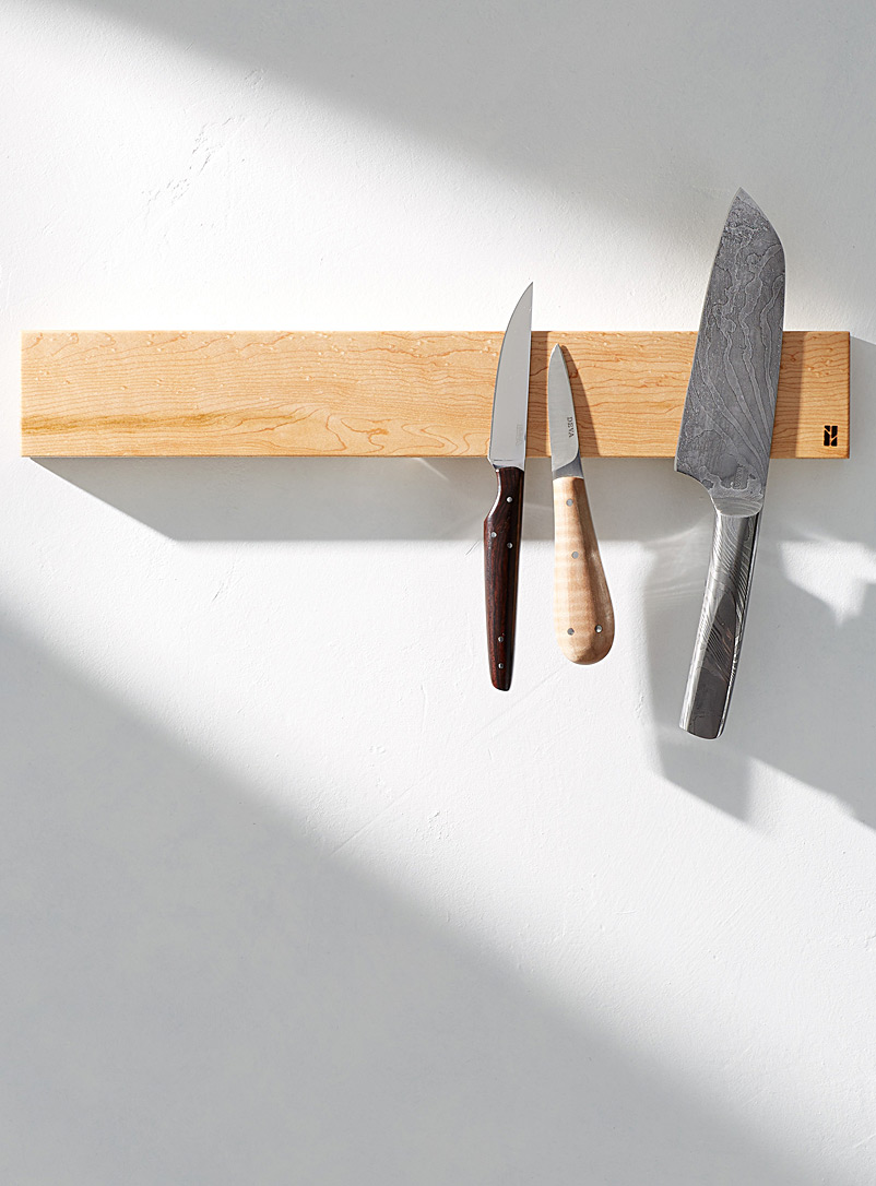 Beau Grain Maple Wood Long magnetic knife holder