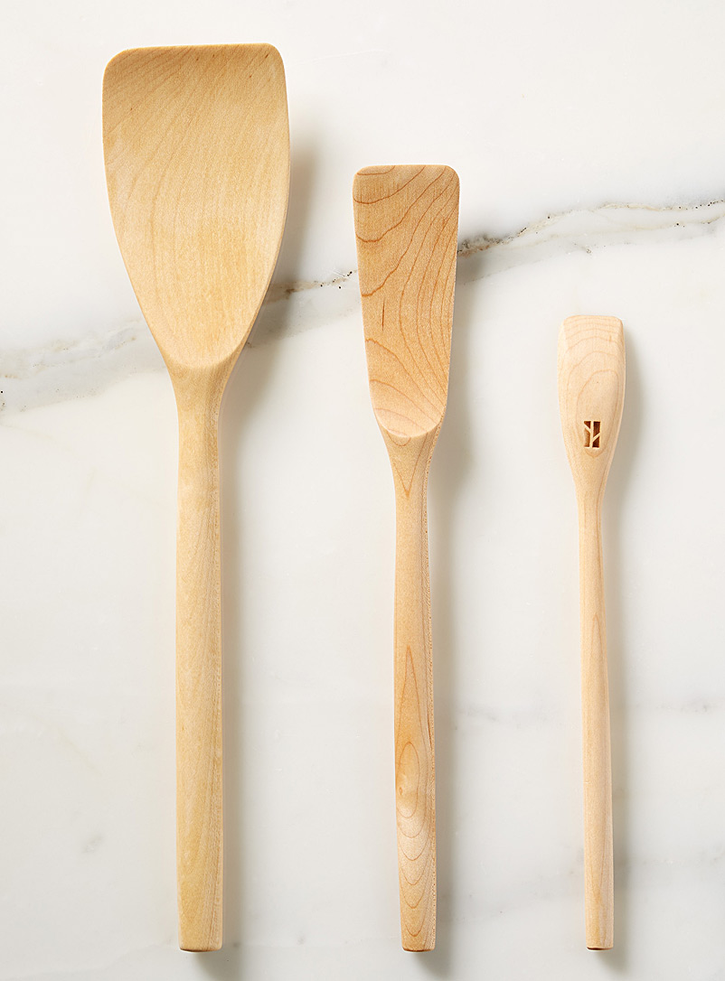 Beau Grain Maple Wood Functional beauty kitchen utensils Set of 3