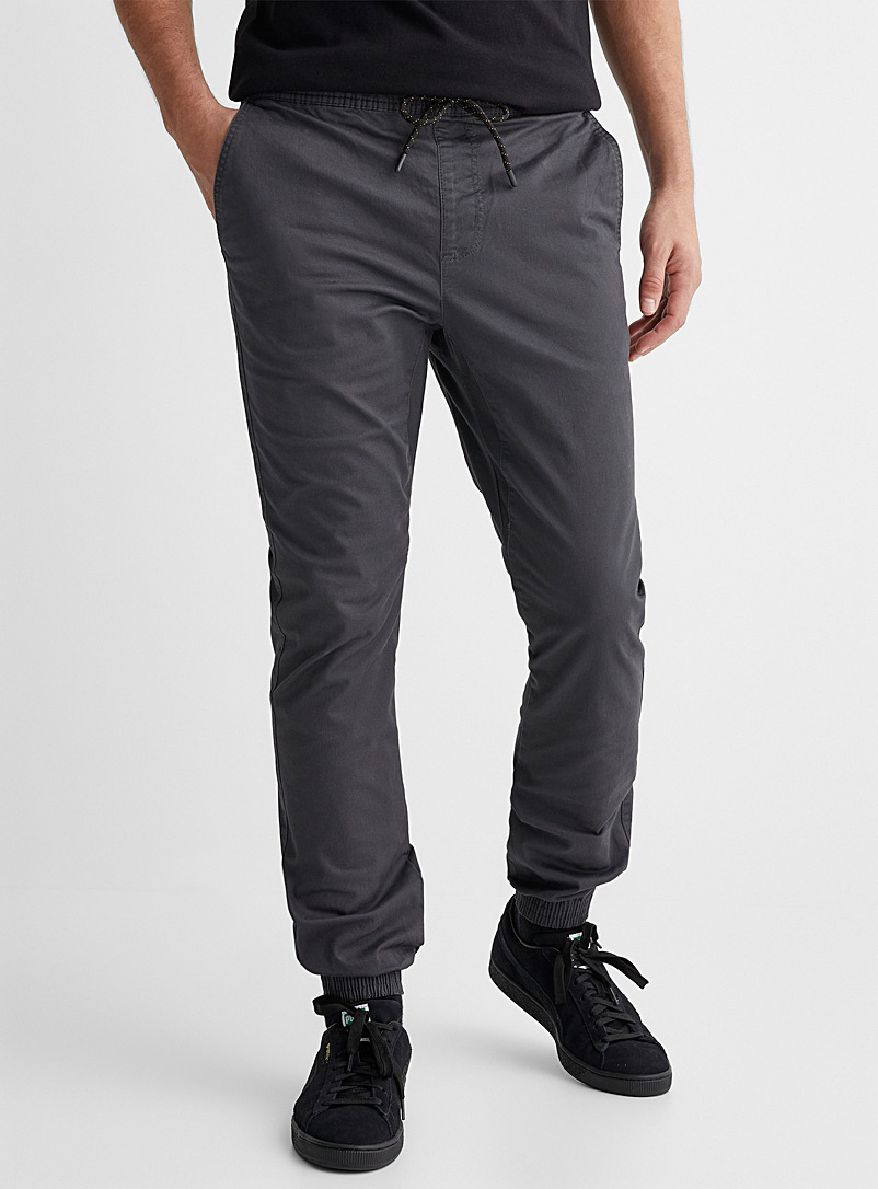 Le 31 Oxford Organic cotton jogger chinos Skinny fit for men