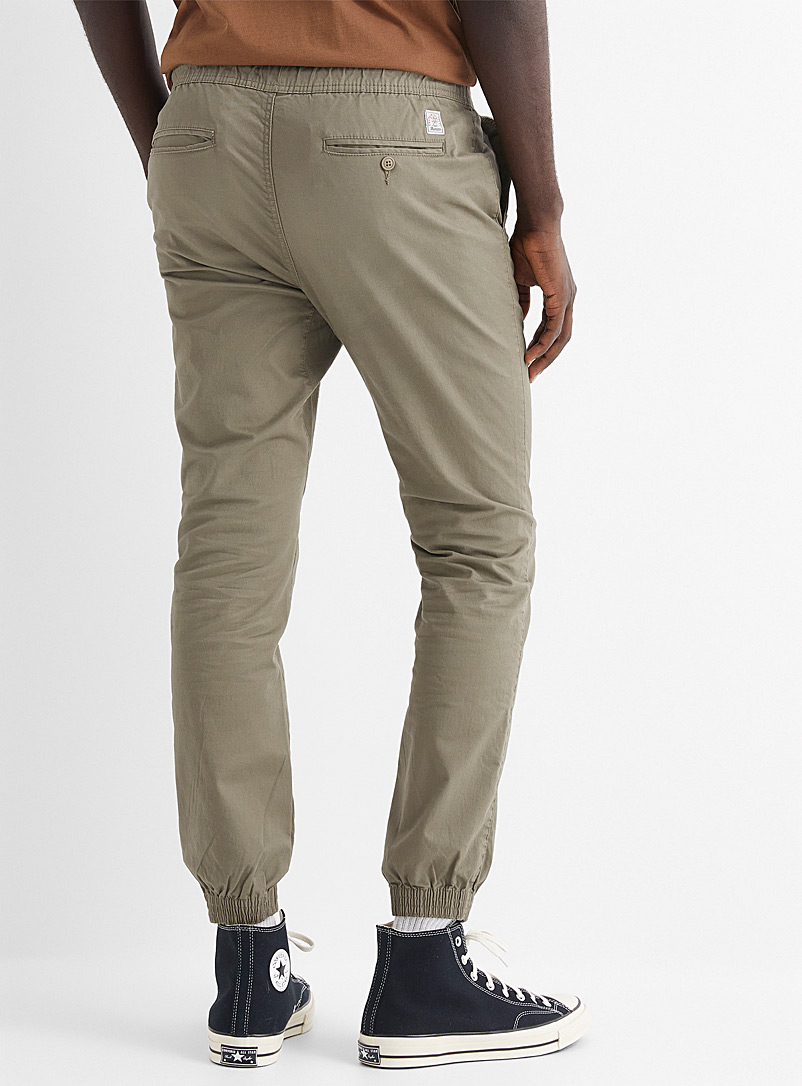 Le 31 Marine Blue Organic cotton jogger chinos Skinny fit for men