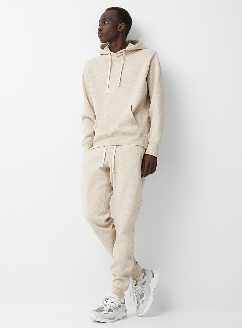 Le 31 Sand Eco-friendly minimalist fleece sweatpant for men