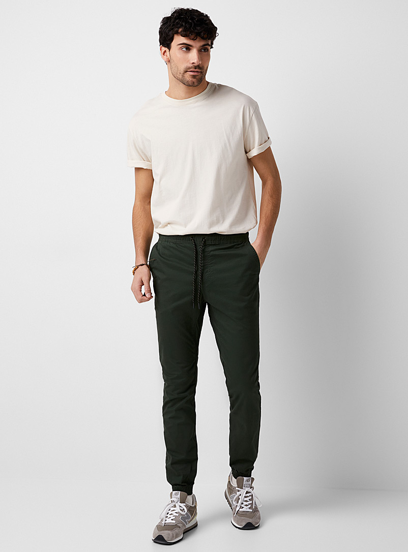 Le 31 Assorted Stretch organic cotton chino joggers for men