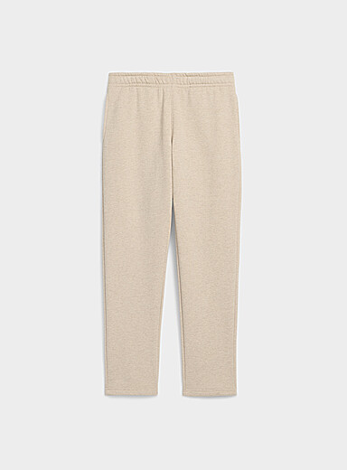 Le 31 Light beige Fleece pant for men