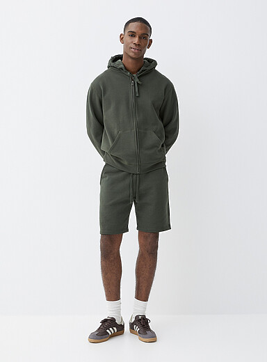 Brushed-interior short Inseam: 8.5
