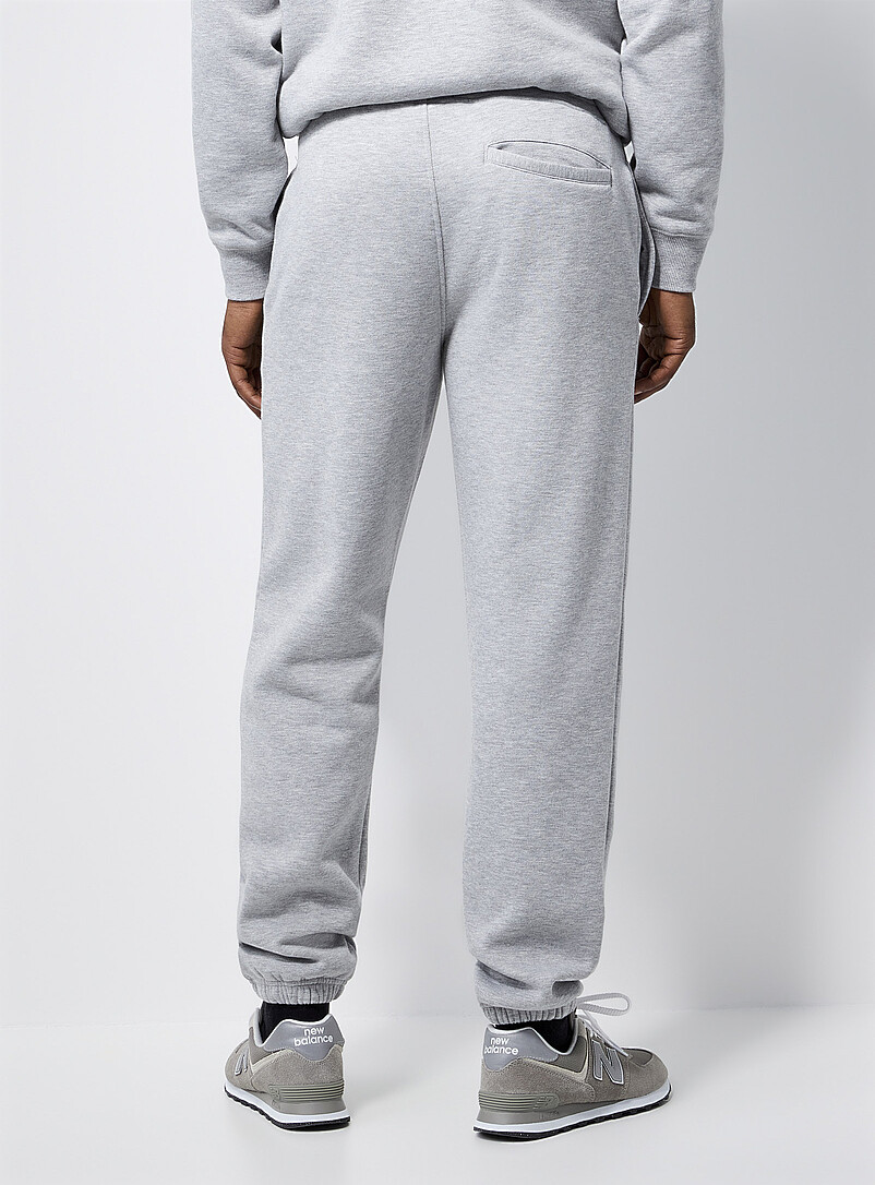 Le 31: Le jogger envers molletonn&eacute; Bleu marine - Bleu nuit pour homme