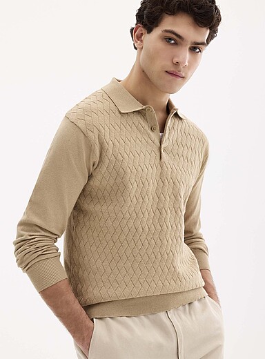 Le polo maille panier