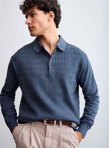 Le polo maille panier