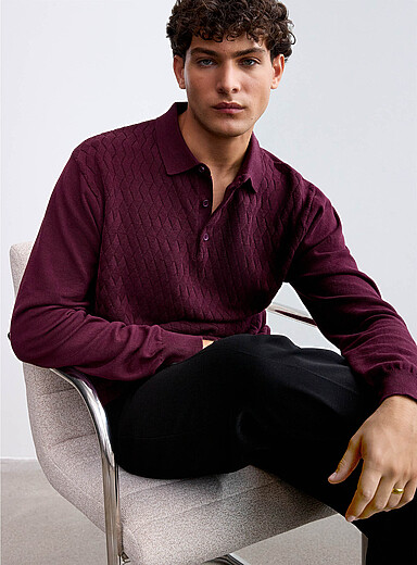 Le polo maille panier