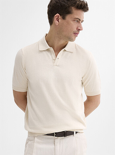 Organic cotton knit polo