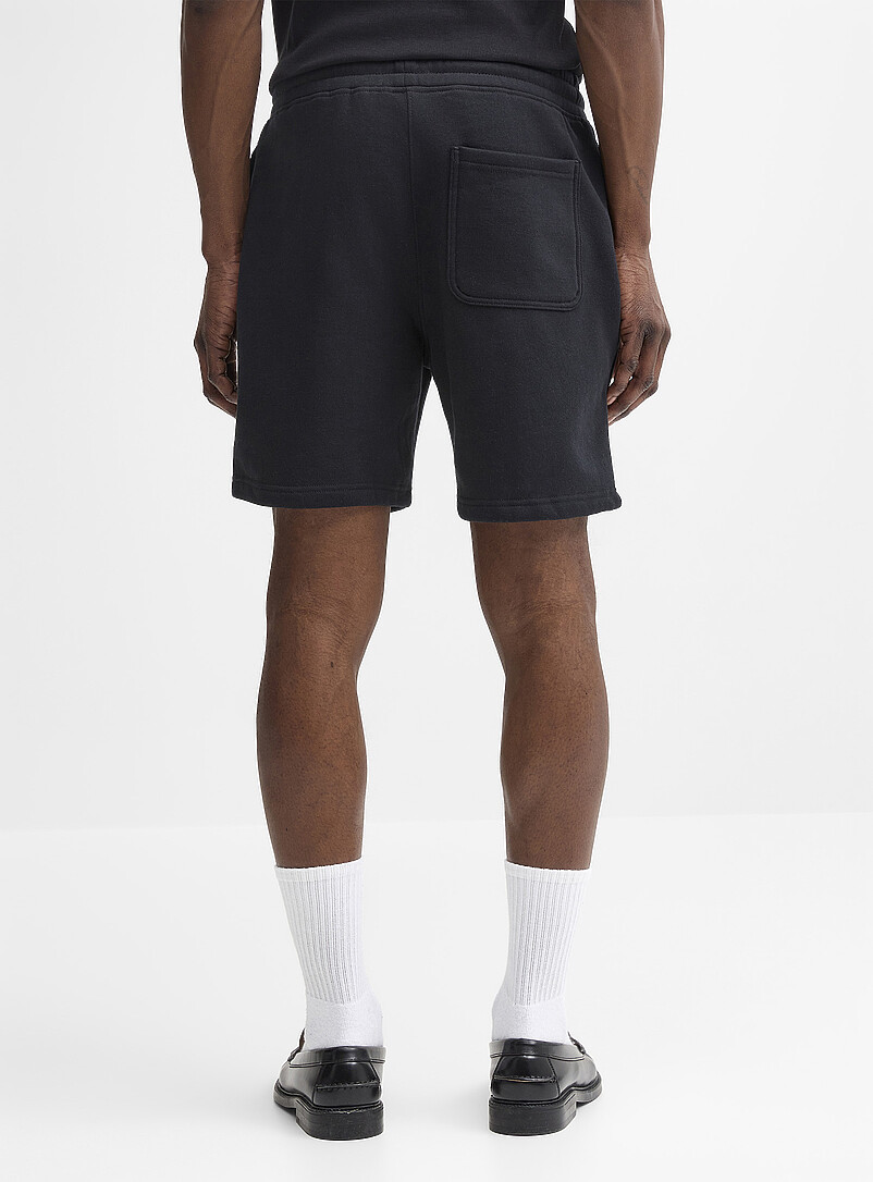 Le 31 Black Fleece-lined short <b>Inseam: 7" (18 cm)</b> for men