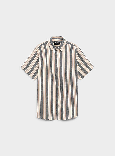 La chemise tricot rayures verticales <b>Coupe confort</b>