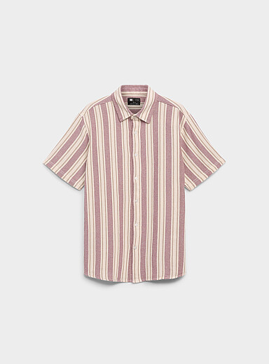 La chemise tricot rayures verticales <b>Coupe confort</b>