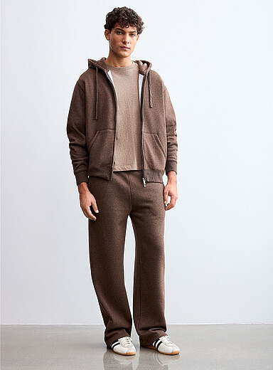 Le pantalon ample envers molletonn&eacute;