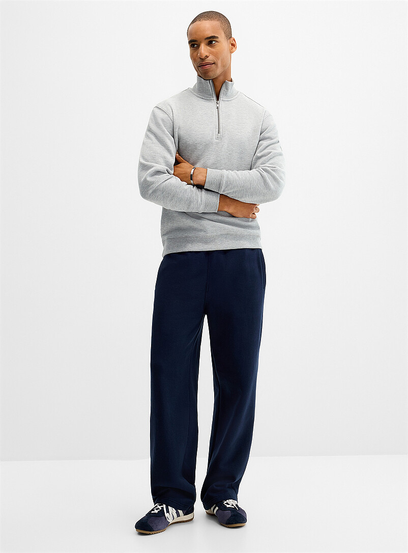トップス ENFOLD SLIT RANDOM-HEM PULLOVER Soft knit zip-neck sweater | Le 31 | | Simons