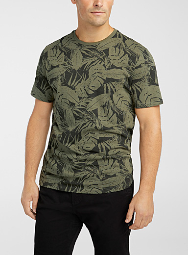 Tropical foliage T-shirt | Le 31 | Shop Men's Printed & Patterned T ...